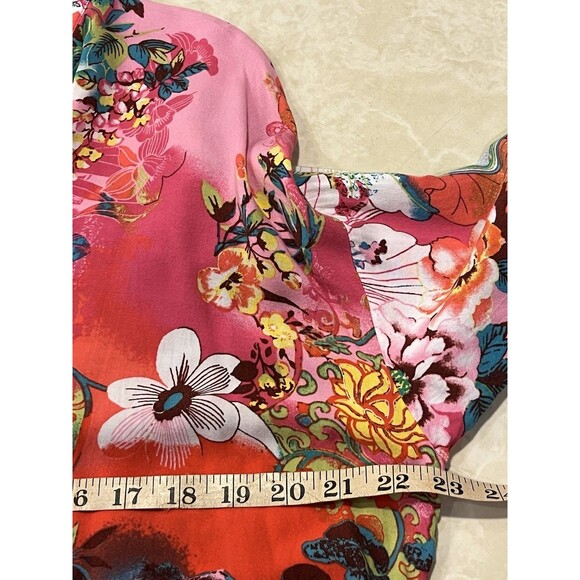 Natori Women’s PJ Set  Sz L Stunning Asian Floral Light  Loose Fit Pajama - Picture 6 of 15